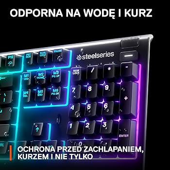 【ept】 ★ PRIME ★ 3 COLORS SteelSeries Apex 3 Gamingowa klawiatura RGB - 10 stref